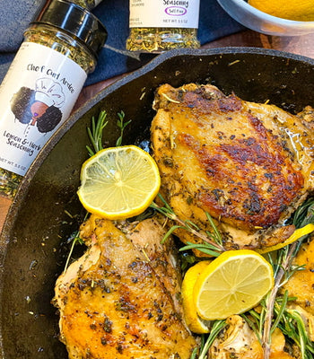 Baked Chicken - Lemon & Herb Thighs